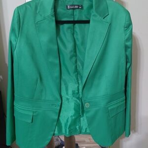 New York & Company Emerald Green Women's Tailored Blazer